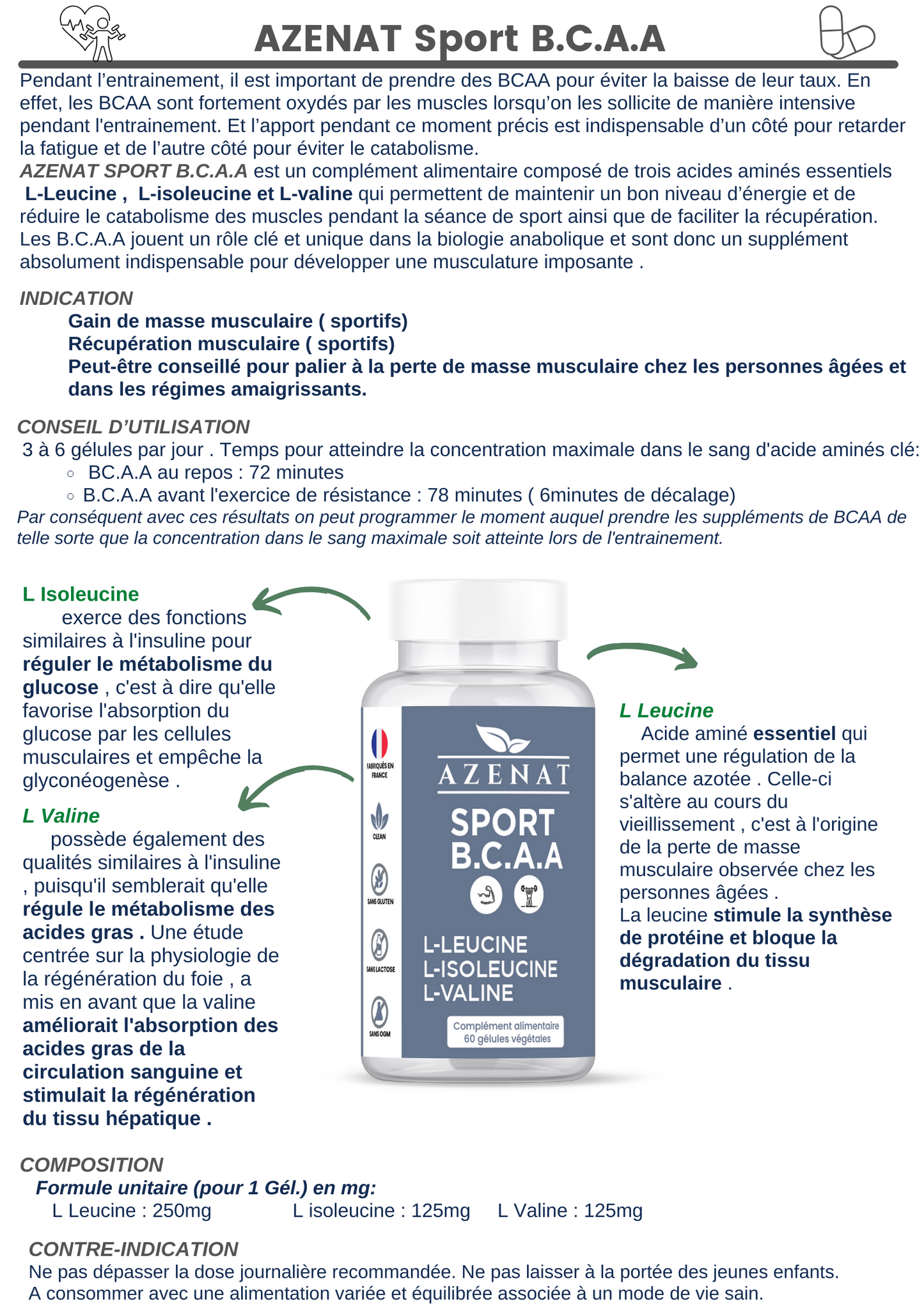 Complément Alimentaire BCAA