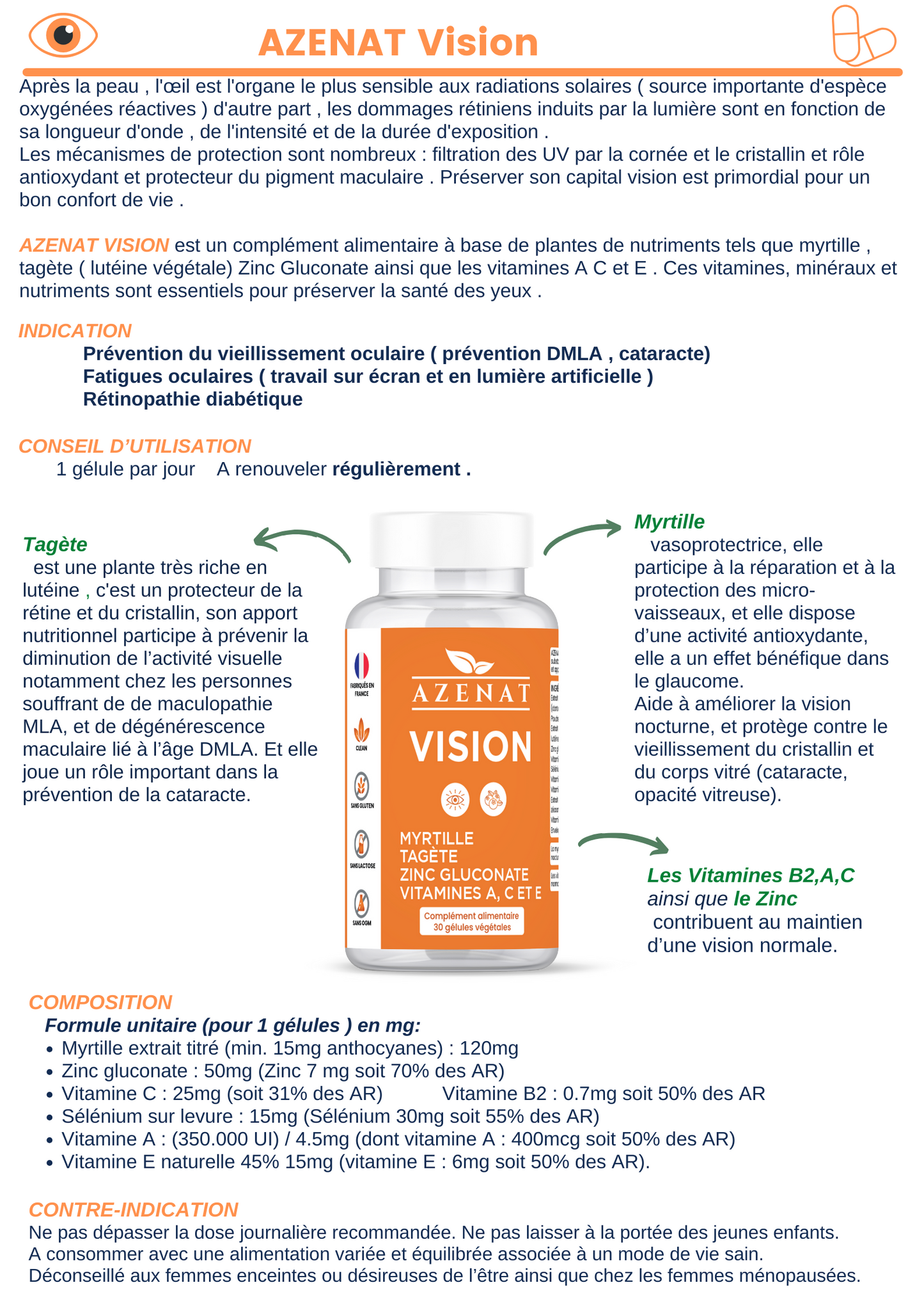 Supplément De Vieillissement Oculaire